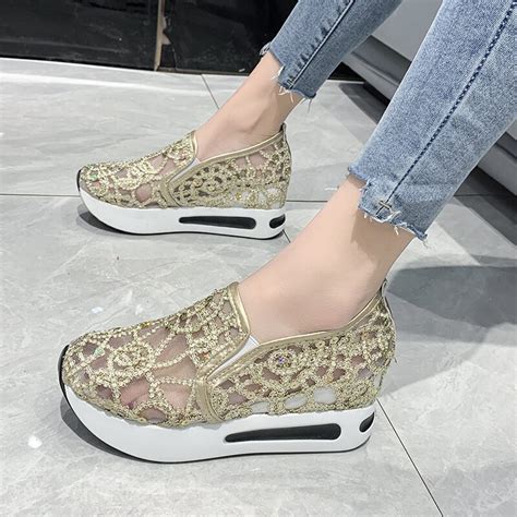 gold designer sneakers|gold casual sneakers for women.